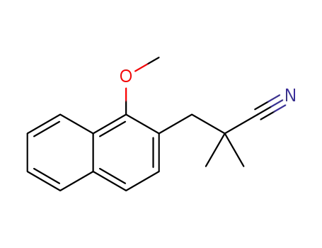 methyl 2-((1-methoxynaphthalen-2-yl) methyl)-2-methylpropanenitrile