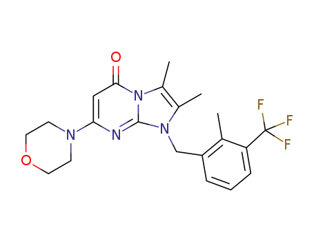 C<sub>21</sub>H<sub>23</sub>F<sub>3</sub>N<sub>4</sub>O<sub>2</sub>