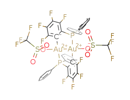 [Au2(triflato)2(μ-2-C6F4PPh2)2]