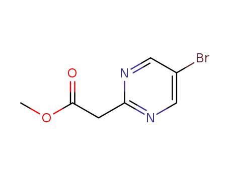 Molecular Structure of 948594-80-7 (Methyl 2-(5-bromopyrimidin-2-yl)acetate)