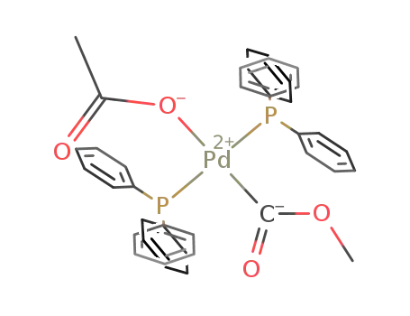 trans-[Pd(COOMe)(OAc)(PPh<sub>3</sub>)2]