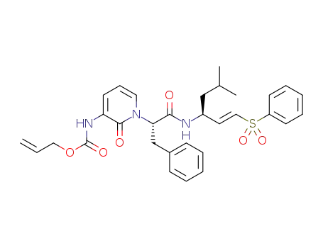 allyl-1-((S)-1-((S,E)-5-methyl-1-(phenylsulfonyl)hex-1-en-3-ylamino)-1-oxo-3-phenylpropan-2-yl)-2-oxo-1,2-dihydropyridin-3-ylcarbamate