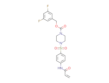 4-(4-acryloylaminobenzenesulfonyl)piperazine-1-carboxylic Acid 3,5-difluorobenzyl ester