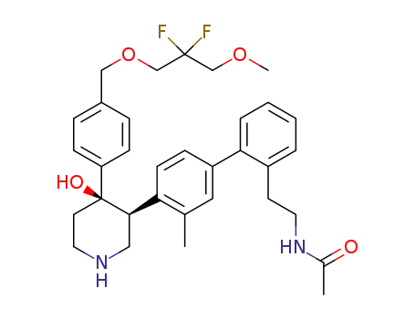 C<sub>33</sub>H<sub>40</sub>F<sub>2</sub>N<sub>2</sub>O<sub>4</sub>