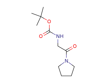 Molecular Structure of 883554-96-9 ((2-PYRROLIDIN-1-YL-2-OXO-ETHYL)-CARBAMIC ACID TERT-BUTYL ESTER)