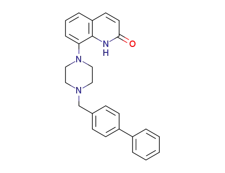 Molecular Structure of 1374876-38-6 (8-(4-([1,1′-biphenyl]-4-ylmethyl)piperazin-1-yl)quinolin-2(1H)-one)
