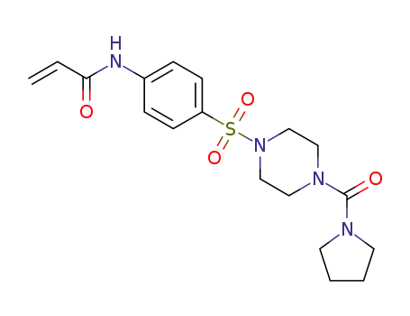 N-{4-[4-(pyrrolidine-1-carbonyl)piperazine-1-sulfonyl]phenyl}acrylamide
