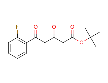 Molecular Structure of 1394949-24-6 (tert-butyl 5-(2-fluorophenyl)-3,5-dioxopentanoate)