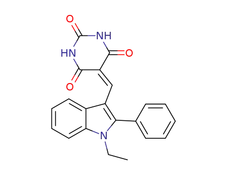 5-(1-ethyl-2-phenyl-1H-indol-3-ylmethylene)pyrimidine-2,4,6-trione