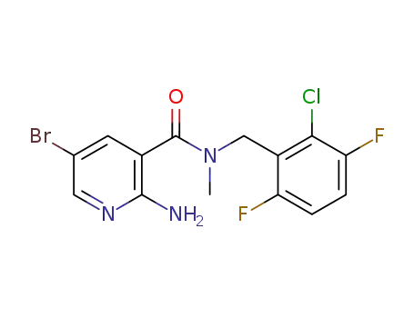 2-amino-5-bromo-N-[(2-chloro-3,6-difluorophenyl)methyl]-N-methylpyridine-3-carboxamide