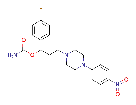 carbamic acid 1-(4-fluoro-phenyl)-3-[4-(4-nitro-phenyl)-piperazin-1-yl]-propyl ester