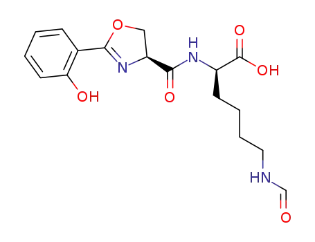 (2R)-6-formamido-2-[(4S)-2-(2-hydroxyphenyl)-Δ<sup>2</sup>-1,3-oxazoline-4-carboxamido]hexanoic acid