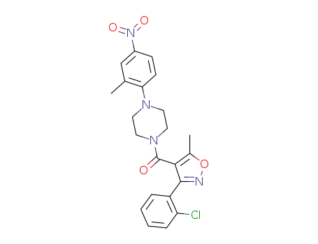 (3-(2-chlorophenyl)-5-methylisoxazol-4-yl)(4-(2-methyl-4-nitrophenyl)piperazin-1-yl)methanone