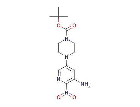 tert-butyl 4-(5-amino-6-nitropyridin-3-yl)piperazine-1-carboxylate