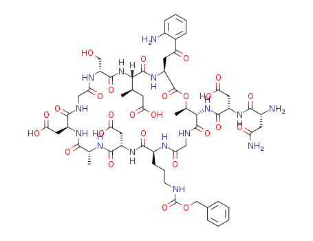 C<sub>59</sub>H<sub>79</sub>N<sub>15</sub>O<sub>26</sub>
