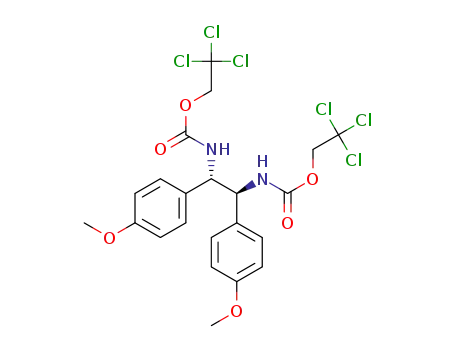 bis(2,2,2-trichloroethyl)((1R,2R)-1,2-bis(4-methoxyphenyl)ethane-1,2-diyl)dicarbamate
