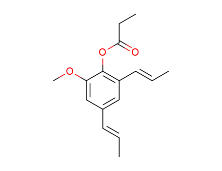 (E,E)-2-methoxy-4,6-di(1-propen-1-yl)phenyl propionate