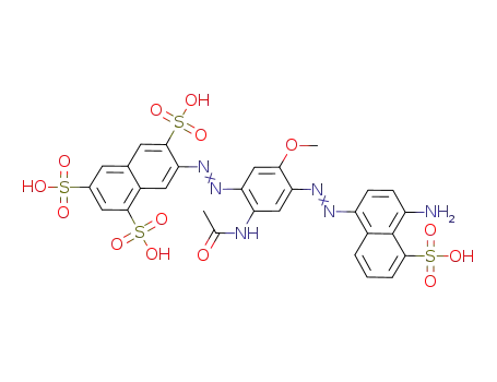 Molecular Structure of 939374-04-6 (C<sub>29</sub>H<sub>24</sub>N<sub>6</sub>O<sub>14</sub>S<sub>4</sub>)