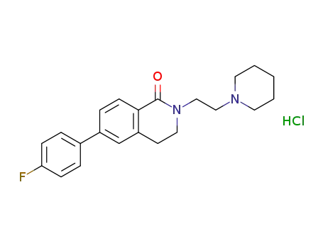 6-(4-fluorophenyl)-2-(2-piperidin-1-ylethyl)-3,4-dihydroisoquinolin-1(2H)-one hydrochloride