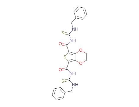 N,N'-bis(benzylthiocarbamoyl)-2,3-dihydrothieno[3,4-b][1,4]dioxine-5,7-dicarboxamide