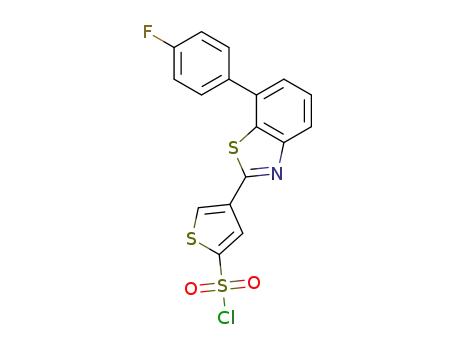 4-[7-(4-Fluoro-phenyl)-benzothiazol-2-yl]-thiophene-2-sulfonyl chloride