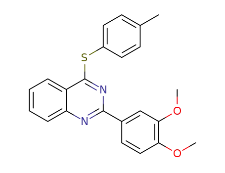 2-(3,4-dimethoxyphenyl)-4-p-tolylsulfanylquinazoline
