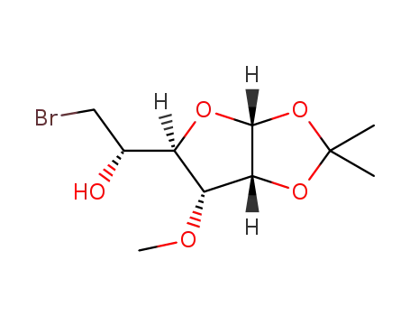 3-O-methyl-6-bromo-6-deoxy-1,2-O-isopropylidene-α-D-allofuranose