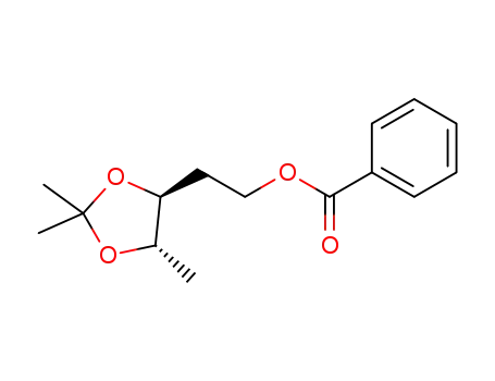 2-((4S,5S)-2,2,5-trimethyl-1,3-dioxolan-4-yl)ethyl benzoate