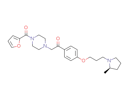 2-[4-(furan-2-carbonyl)-piperazin-1-yl]-1-{4-[3-((R)-2-methyl-pyrrolidin-1-yl)-propoxy]-phenyl}-ethanone