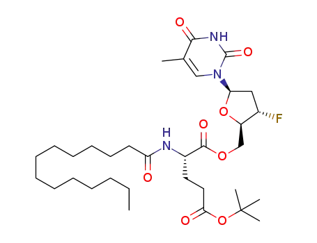 Molecular Structure of 1365246-88-3 (N-myristoyl-Glu(OtBu)-OFLT)