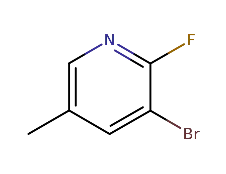Molecular Structure of 17282-01-8 (3-Bromo-2-fluoro-5-methylpyridine)