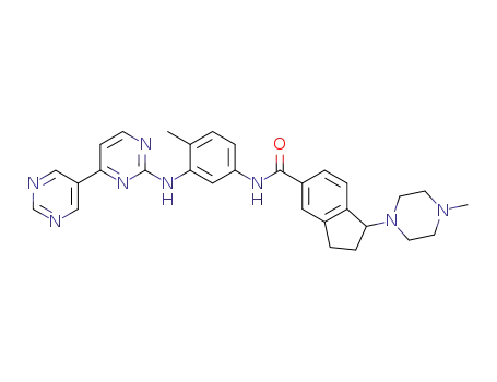 N-[3-(4,5'-bipyrimdine-2-ylamino)-4-methylphenyl]-1-(4-methylpiperazin-1-yl)-2,3-dihydro-1H-indene-5-carboxamide