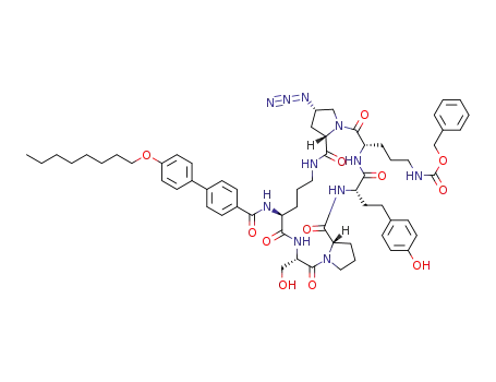 cyclo-[Orn(Nα-4'-octyloxy-biphenyl-4-formyl)-Ser-Pro-hTyr-Orn(Nδ-Cbz)-Pro(4S-N3)]