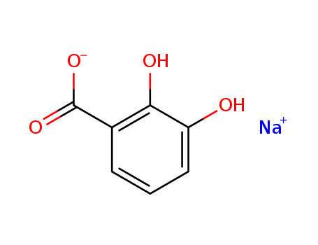 Molecular Structure of 875-28-5 (2,3-dihydroxybenzoic acid)