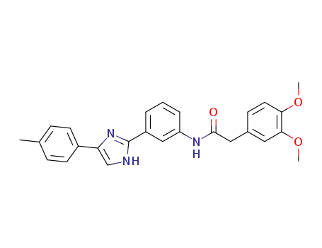 2-(3,4-dimethoxyphenyl)-N-(3-(4-p-tolyl-1H-imidazol-2-yl)phenyl)acetamide