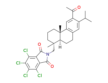 12-acetyl-N,N-(tetrachlorophthaloyl)dehydroabietylamine