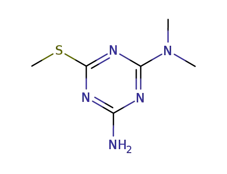 Molecular Structure of 35610-09-4 (2-AMINO-4-(DIMETHYLAMINO)-6-(METHYLTHIO)-1,3,5-TRIAZINE)
