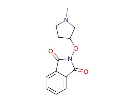 Molecular Structure of 160229-79-8 (2-(1-methylpyrrolidin-3-yloxy)isoindoline-1,3-dione)