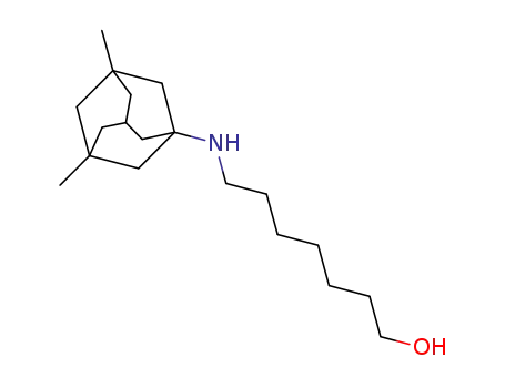 Molecular Structure of 1402933-70-3 (7-((3,5-dimethyladamantan-1-yl)amino)heptan-1-ol)