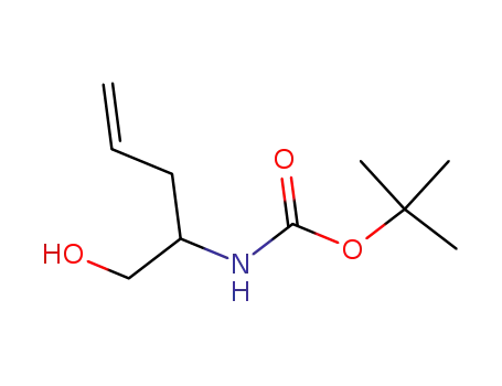 Molecular Structure of 183247-77-0 (Carbamic acid, [1-(hydroxymethyl)-3-butenyl]-, 1,1-dimethylethyl ester (9CI))