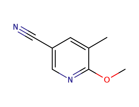 Molecular Structure of 1033439-60-9 (6-Methoxy-5-methyl-nicotinonitrile)