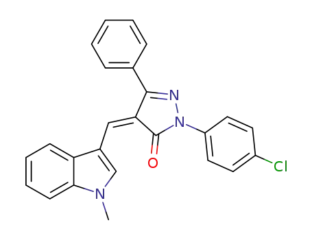 1-(4-chlorophenyl)-4-[(1-methyl-1H-indol-3-yl)methylene]-3-phenyl-1H-pyrazol-5(4H)-one