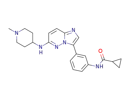 cyclopropanecarboxylic acid {3-[6-(1-methylpiperidin-4-ylamino)imidazo[1,2-b]pyridazin-3-yl]phenyl}amide