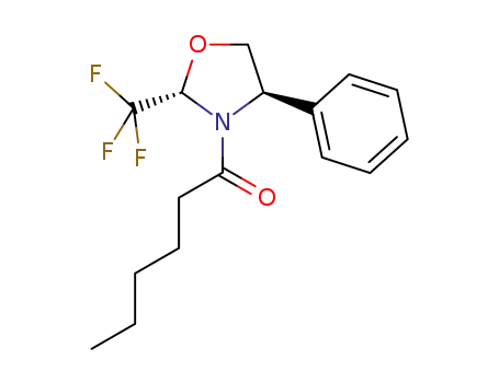 (2S,4R)-hexanoyl-4-phenyl-2-trifluoromethyloxazolidine