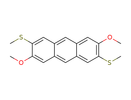 Molecular Structure of 1397972-18-7 (2,6-dimethoxy-3,7-bis(methylthio)anthracene)