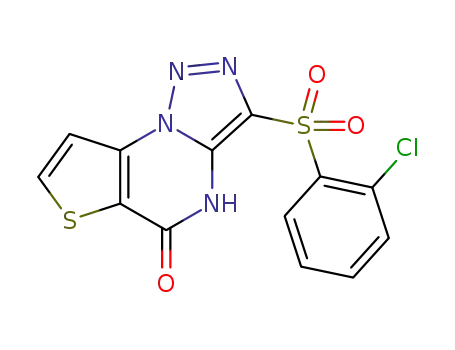C<sub>13</sub>H<sub>7</sub>ClN<sub>4</sub>O<sub>3</sub>S<sub>2</sub>