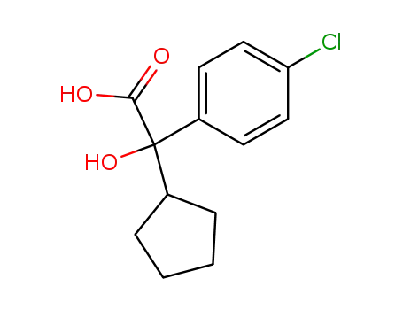 (4-chlorophenyl)cyclopentylhydroxyacetic acid