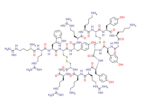 Molecular Structure of 142960-16-5 (polyphemusin II, Tyr(5,12)-Lys(7)-)
