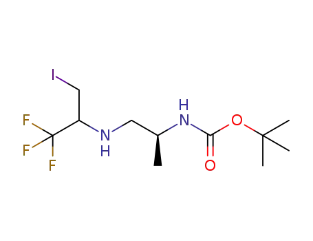 tert-butyl ((2S)-1-((1,1,1-trifluoro-3-iodopropan-2-yl)amino)propan-2-yl)carbamate