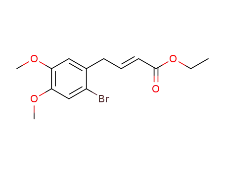 Molecular Structure of 1432493-92-9 ((E)-ethyl 4-(2-bromo-4,5-dimethoxyphenyl)but-2-enoate)